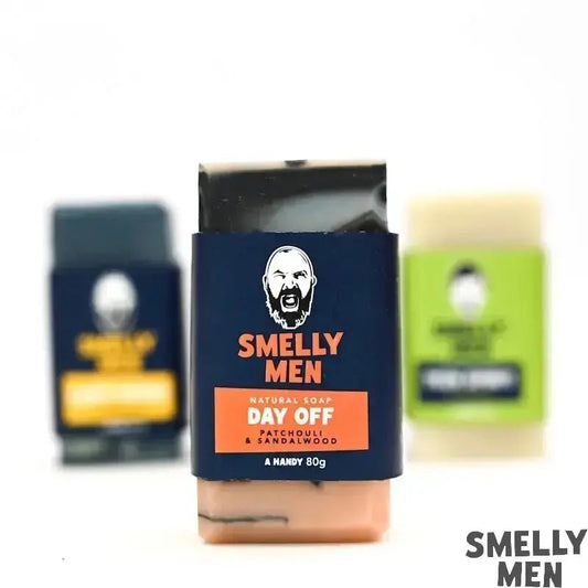 Day Off Travel Soap Patchouli and Sandalwood on a white background