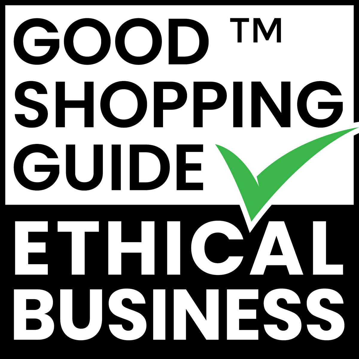 Good Shopping Guide Ethical Business accreditation badge - Smelly Men, score 98