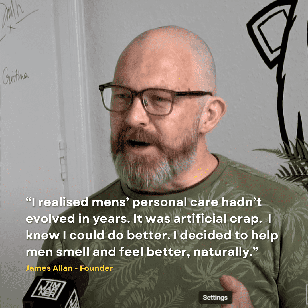 James Allan talks about Smelly Men on a podcast