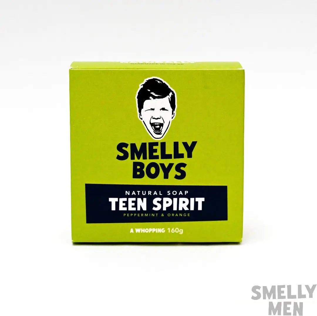 Smelly Boys Teen Spirit 160g natural soap on a white background