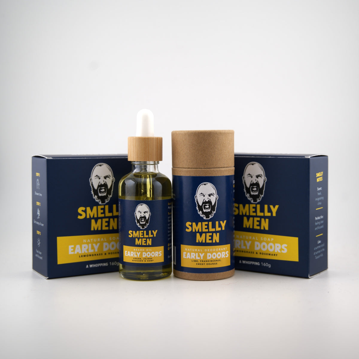 The Breakfast of Champions - two soaps, deodorant and beard oil. Two months.