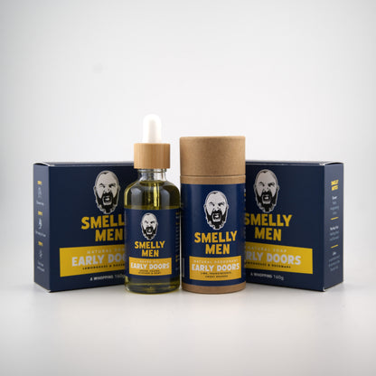The Breakfast of Champions - two soaps, deodorant and beard oil. Two months.