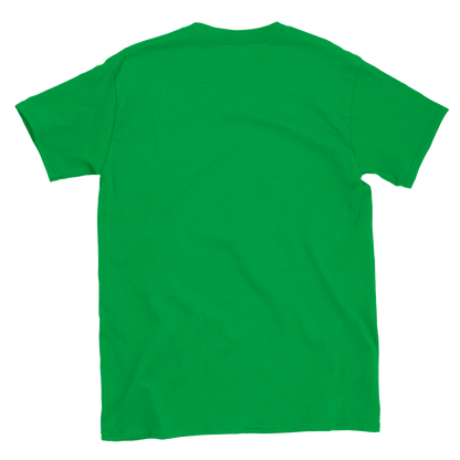 Green t-shirt on a white background