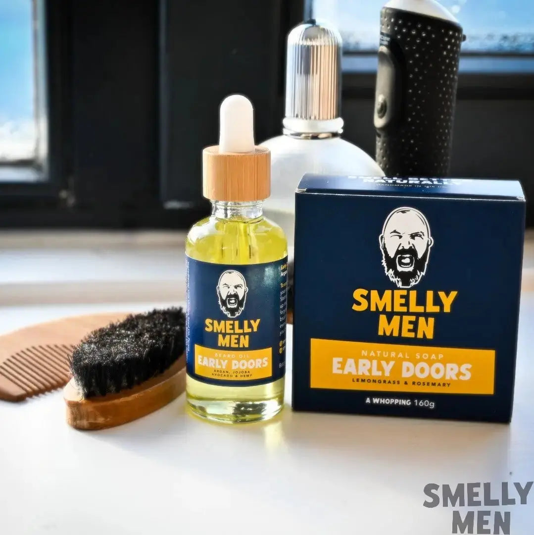 Smelly Men Early Doors Morning Glory Kit by a window