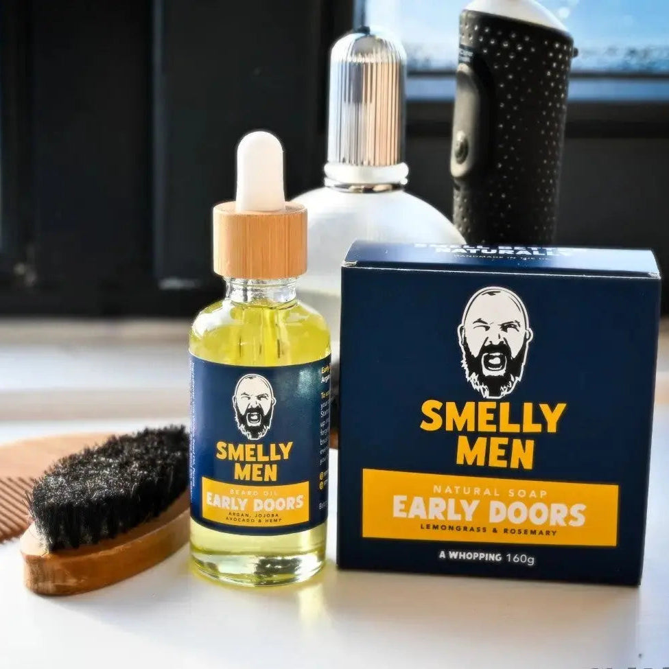 Smelly Men Early Doors Morning Glory Kit by a window
