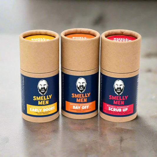 The Deo Amigos natural deodorant kit by Smelly Men