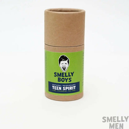 Teen Spirit deodorant tube on a white background 
